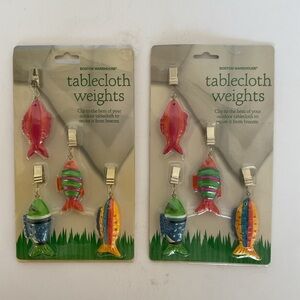 NWT Boston Warehouse Fish Tablecloth Weights NWT